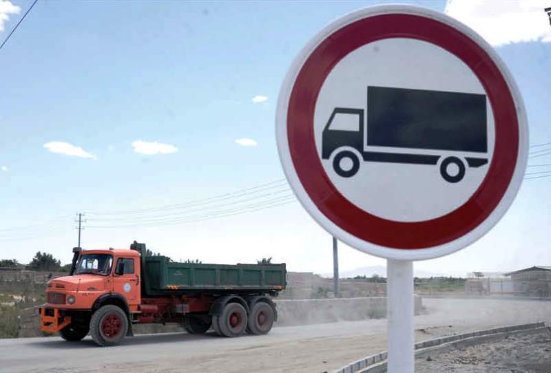 محدودیت تردد انواع کامیون