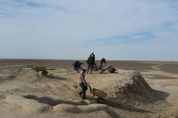 کشف آثار مربوط به دوره ساسانی در تپه کهریز نوش‌آباد